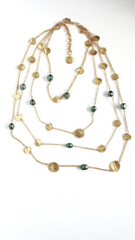 N72508 Collier multi rangs pièces et perles plates - Karine Sultan - Vignette | Karine Sultan