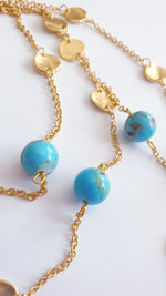 N72508 Collier multi rangs pièces et perles plates - Karine Sultan - Vignette | Karine Sultan