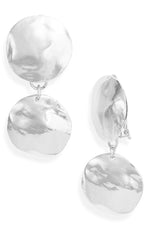 E70674 Boucles d'oreilles clips disques double coquillage - Karine Sultan - Vignette | Karine Sultan