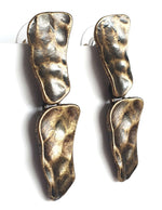 E57040 Boucles d'oreilles pendantes pavés - Karine Sultan - Vignette | Karine Sultan