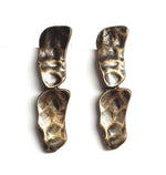 E57040 Boucles d'oreilles pendantes pavés - Karine Sultan - Vignette | Karine Sultan