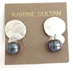 E70613 Perle noire paon - à clipser - Karine Sultan - Vignette | Karine Sultan