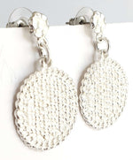 E68912 Boucles d'oreilles pendantes pièce de monnaie cubaine - Karine Sultan - Vignette | Karine Sultan