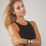 B57016 Bracelet Manchette fendue - Karine Sultan - Vignette | Karine Sultan