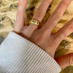 R71019 Bague plaques de liaison polies - Karine Sultan - Vignette | Karine Sultan