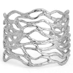 B56005 Bracelet Manchette ajourée - Karine Sultan - Vignette | Karine Sultan