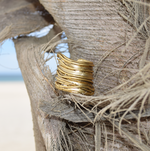 R66602 Bague Ruban Brossé - Karine Sultan - Vignette | Karine Sultan