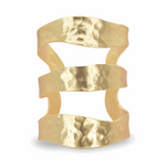 B75001 Bracelet Manchette Trois rangs - Karine Sultan - Vignette | Karine Sultan