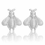 E69007 Boucles d'oreilles puces abeille - Karine Sultan - Vignette | Karine Sultan