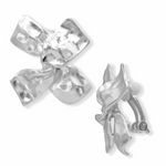 E70757 Boucles d'oreilles clips noeud torsadé - Karine Sultan - Vignette | Karine Sultan