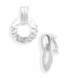 E71086 Boucles d'oreilles clips heurtoir martelé - Karine Sultan - Vignette | Karine Sultan