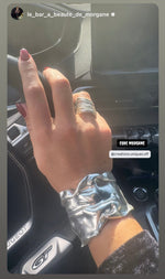 B67081 Bracelet manchette en cotte de mailles - Karine Sultan - Vignette | Karine Sultan