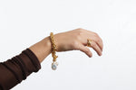 B72515 Bracelet maillons tressés et charms perles mélangées - Karine Sultan - Vignette | Karine Sultan