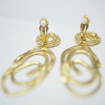 E70800 Boucles d'oreilles clips goutte tourbillonnante - Karine Sultan - Vignette | Karine Sultan