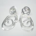 E70800 Boucles d'oreilles clips goutte tourbillonnante - Karine Sultan - Vignette | Karine Sultan