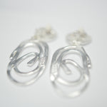 E70800 Boucles d'oreilles clips goutte tourbillonnante - Karine Sultan - Vignette | Karine Sultan