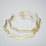 E71034 Boucles d'oreilles créoles zigzag - Karine Sultan - Vignette | Karine Sultan