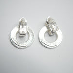 E71086 Boucles d'oreilles clips heurtoir martelé - Karine Sultan - Vignette | Karine Sultan