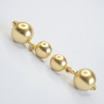 E71689 Boucles d'oreilles pendantes perles métal - Karine Sultan - Vignette | Karine Sultan