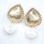 E72707 Boucles d'oreilles clous cœurs - Karine Sultan - Vignette | Karine Sultan