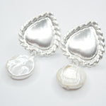 E72707 Boucles d'oreilles clous cœurs - Karine Sultan - Vignette | Karine Sultan