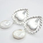 E72707 Boucles d'oreilles clous cœurs - Karine Sultan - Vignette | Karine Sultan