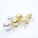 E73541 Boucles d'oreilles perles polies métaux mixtes - Karine Sultan - Vignette | Karine Sultan