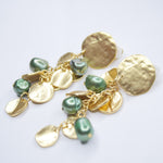 E75510 Boucles d'oreilles clips vert - Karine Sultan - Vignette | Karine Sultan