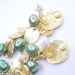 E75510 Boucles d'oreilles clips vert - Karine Sultan - Vignette | Karine Sultan