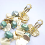 E75510 Boucles d'oreilles clips vert - Karine Sultan - Vignette | Karine Sultan