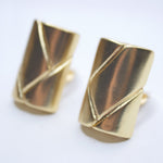 E80028 Boucles d'oreilles clips demi cylindre - Karine Sultan - Vignette | Karine Sultan