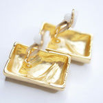 E80028 Boucles d'oreilles clips demi cylindre - Karine Sultan - Vignette | Karine Sultan