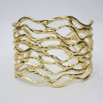 B56005 Bracelet Manchette ajourée - Karine Sultan - Vignette | Karine Sultan