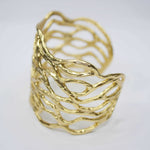 B56005 Bracelet Manchette ajourée - Karine Sultan - Vignette | Karine Sultan