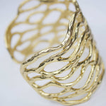 B56005 Bracelet Manchette ajourée - Karine Sultan - Vignette | Karine Sultan