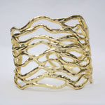 B56005 Bracelet Manchette ajourée - Karine Sultan - Vignette | Karine Sultan