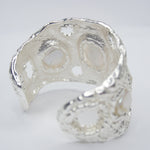 B74620 Bracelet manchette texturée perle - Karine Sultan - Vignette | Karine Sultan