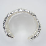 B74620 Bracelet manchette texturée perle - Karine Sultan - Vignette | Karine Sultan