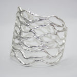 B56005 Bracelet Manchette ajourée - Karine Sultan - Vignette | Karine Sultan