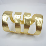 B57053 Bracelet Manchette quatre rangs - Karine Sultan - Vignette | Karine Sultan