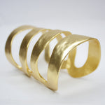 B57053 Bracelet Manchette quatre rangs - Karine Sultan - Vignette | Karine Sultan