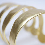 B57053 Bracelet Manchette quatre rangs - Karine Sultan - Vignette | Karine Sultan