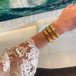 B70721 Bracelet manchette mini pièce - Karine Sultan - Vignette | Karine Sultan