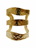 B75001 Bracelet Manchette Trois rangs - Karine Sultan - Vignette | Karine Sultan