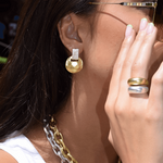 E67110 Boucles d'oreilles clips - Karine Sultan - Vignette | Karine Sultan