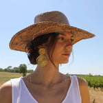 E68040 Boucles d'oreilles clips tendance roses découpées - Karine Sultan - Vignette | Karine Sultan