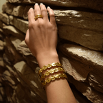 B70721 Bracelet manchette mini pièce - Karine Sultan - Vignette | Karine Sultan