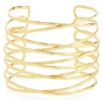 B61047 Bracelet Manchette Fil - Karine Sultan - Vignette | Karine Sultan