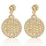 E68912 Boucles d'oreilles pendantes pièce de monnaie cubaine - Karine Sultan - Vignette | Karine Sultan