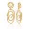 Swirling drop clip-on earrings - Karine Sultan